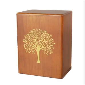 Venta caliente de madera maciza de bambú para mascotas Urna para cenizas Urnas para bambú tapa deslizante Caja de urna de madera - Product Image 5