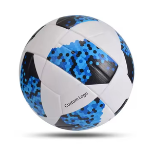Ballon de football en PU de taille personnalisée OEM professionnel Vente en gros Impression à rayures colorées personnalisée en hauteur pour match d'entraînement sportif d'équipe - Product Image 2