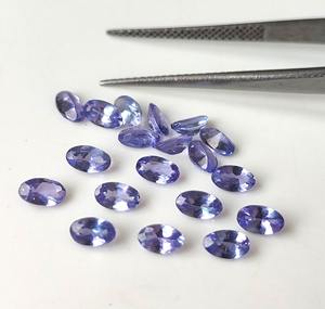 3x5mm-8x10mm tanzanite ธรรมชาติพลอยหลวมเจียระไนทรงรีสำหรับทำเครื่องประดับ - Product Image 2