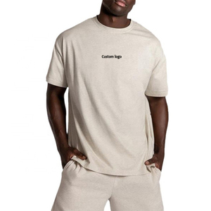 2025 T-shirt en coton personnalisé 2 deux pièces ensemble court tenues homme t-shirt et ensemble court femmes unisexe - Product Image 4