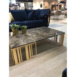 Marble Inlay Table top with Brass Inlay Sophisticated <b>Living</b> <b>Room</b> Design Modern Elegant Home <b>Furniture</b> Stylish - Product Image 5