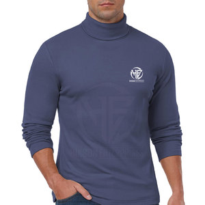 Lightweight Knit Fabric Flexible High <b>Neck</b> Pullover for Daily Travel and Street Style <b>Men</b> <b>Turtle</b> <b>Neck</b> Shirt - Product Image 6