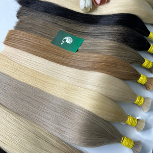 Vente en gros 100% naturel brut vierge couleurs cheveux humains haute qualité en vrac extensions de cheveux humains - Product Image 2