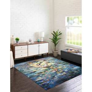 Tapis à motifs de reflets d'eau : Décoration d'appoint moderne, Tapis en chenille - Product Image 5
