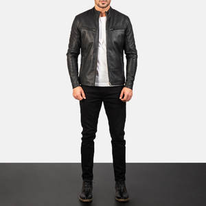 Chaqueta de invierno para hombre, PU chaqueta de cuero de alta calidad, impermeable, transpirable, estilo informal, con forro de oveja - Product Image 1