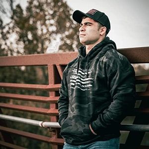 Sudaderas con Capucha de Camuflaje Pesado con Bandera Estadounidense Patriótica de Tactical Pro Supply para Hombre y Mujer, Decoradas en los Estados Unidos - Product Image 6