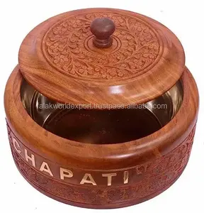 Casserole en bois au design élégant plat de service artisanal pour la cuisine et la salle à manger à domicile de Falak World Export - Product Image 3