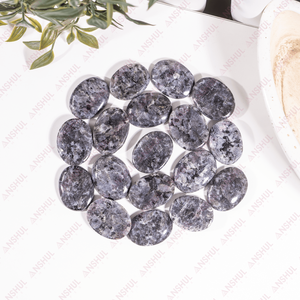Pierres de méditation ovales en Larkavite naturelle polie, en cristal véritable, pour la guérison et la décoration, pierres de pouce et de poche, vente en gros, tendance - Product Image 2