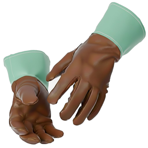 Gants de soudage TIG en cuir de vachette industriel, gants de soudage MIG, résistants à la chaleur, isolés, à manchette longue, gants de sécurité - Product Image 3
