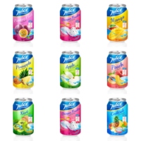 Groothandel 330Ml 100% Natuurlijke Gezonde Drank Vietnam Fabrikant Verwerkte Mango Sinaasappel Ananas Puree Vruchtensap Oem Odm