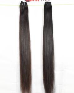 Pas cher 100% crépus soyeux vague droite vague profonde Remy indien couleur naturelle noir Extensions de cheveux humains pour les femmes - Product Image 1