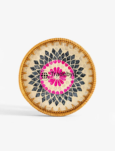 Bandeja de Ratán Moderna Hecha a Mano, Elegante Bandeja para Servir en la Mesa, Decoración Ecológica para el Hogar, Calidad Premium, Móvil, Tradebyd - Product Image 5