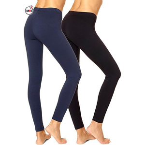 Leggings de sport de yoga pour femmes de haute qualité respirant confortable avec logo personnalisé couleurs unies tenue décontracté pour la salle de sport en gros - Product Image 2