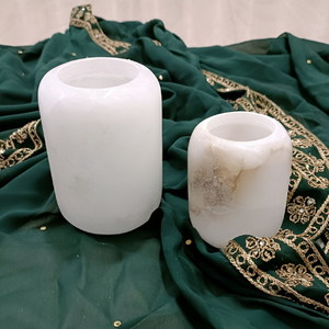 Elegante soporte de luz de té de alabastro natural, aspecto contemporáneo, estilo moderno, colección de diseñador, acabado de lujo, venta al por mayor a granel - Product Image 1