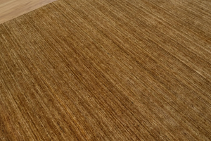 พรมขนแกะแกบเบห์ทำมือ สีน้ำตาลทอง พรมชนเผ่าเปอร์เซีย พรมลาย Golden Horizons สำหรับห้องนั่งเล่น ห้องนอน ตกแต่งบ้าน - Product Image 3