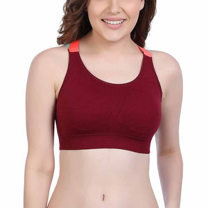 2024 Latest Style <b>Ladies</b> <b>Sports</b> <b>Bras</b> Custom Logo Printed OEM Service Plus Size Lightweight Stretchable Polyester Spandex Fabric - Product Image 1