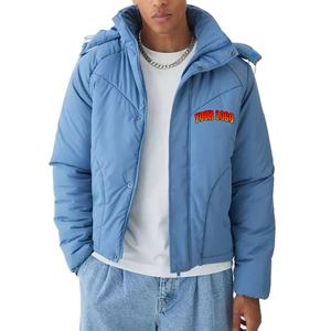 Veste matelassée en toile pour homme, nouvelle arrivée, design personnalisé OEM, mode d'hiver, coupe ajustée élégante, respirante, coupe-vent, haute qualité - Product Image 1