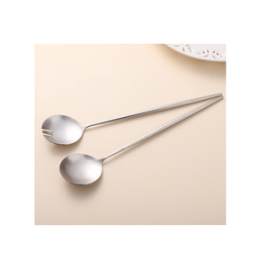 Cubiertos de latón, cuchara para ensalada, fabricante de bodas, venta directa de fábrica, cubiertos de boda de acero con espejo clásico, fábrica al por mayor - Product Image 2