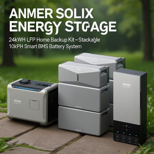 Kit de secours domestique hybride Anker SOLIX E10 24 kWh LFP - Système de batterie intelligent BMS empilable 10 kWh - Product Image 3