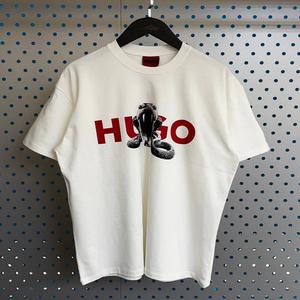 Lot de vêtements en surplus, t-shirt vintage surdimensionné à épaules tombantes pour homme, streetwear graphique Y2K, t-shirt lourd 220 g/m², surplus - Product Image 2
