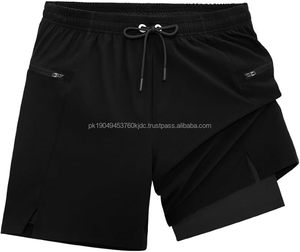 Short de bain d'été à séchage rapide pour hommes et femmes High Street Tissu de soie de glace respirant Solid Outdoor Running Three-Quarter Sports - Product Image 1