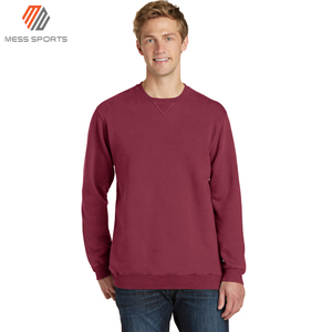 Comfortable Men's Cotton Fleece Blank Unbranded Oversize <b>Sweatshirt</b> OEM Custom Logo Crew Neck Windproof Breathable Winter Light - Product Image 5