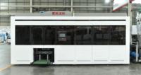 Machine de fabrication de sacs de courses en non-tissé à poignée souple, entièrement automatique, à formage unique, ZX-LT500, avec PLC et moteur