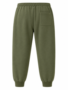 Conjunto de Sudadera con Capucha y Pantalones Deportivos Verde Oliva Personalizado, de Algodón Premium y Felpa, para Hombre, OEM, ODM, Venta al Por Mayor - Product Image 6