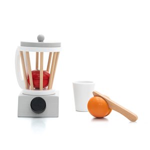 Ensemble de jouets en bois ROBINCOOL pour la préparation de smoothies, comprend des accessoires pour les jeux de cuisine et de nourriture - Product Image 1