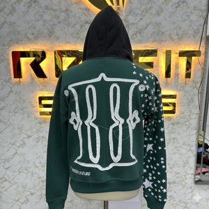 Meilleures ventes, votre propre logo, sweat à capuche à fermeture éclair de couleur marron très demandé, imprimé en usine, prix bas, sweat à capuche pour hommes, sweat à capuche pour hommes - Product Image 6