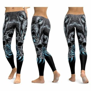 <b>Ladies</b> Lagging Custom Made Women's Gym Fitness Solid Pattern Design Yoga <b>Leggings</b> Elastic Waist Yoga <b>Legging</b> Pant Sublimation - Product Image 1