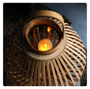 ¡IMPRESIONANTE! FAROLES BAMBÚ NATURAL-ILUMINACIÓN ARTESANAL PARA TU HOGAR - Product Image 1