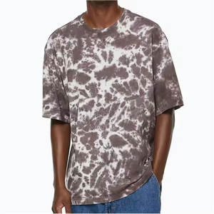 Venta al por mayor de algodón personalizado lavado ácido camisetas Vintage piedra gota hombro ácido lavado camisetas - Product Image 2