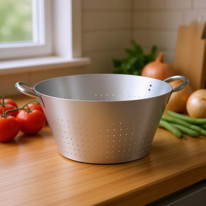 Series 7000 32cm Conical Aluminium <b>Colander</b> Natural Silver 7060 Ballarini's Premium <b>Colanders</b> & <b>Strainers</b> - Product Image 3