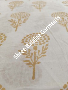 Hermosa tela de algodón puro 100%, estampado de bloque de mano Floral indio amarillo, accesorios de ropa para mujeres/niños/niñas, bolsa de cortina - Product Image 6