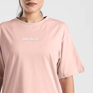 Camiseta GA All Day Tee 1.0 (Rosa Claro) 100% Algodón para Mujer, Corte Ajustado, Transpirable, Diseño Animado de Animales, Decoración con Letras, Talla XS - Product Image 5