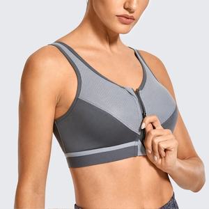 Soutien-gorge de sport pour femmes respirant à col rond sans manches avec impression de logo personnalisée, vêtements de sport de fitness en plusieurs couleurs - Product Image 1