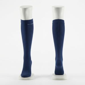 Calcetines Médicos para Mujer, Premium, 200 GSM, Algodón, Poliéster, Spandex, Azul Cielo, Hasta la Rodilla, Bordado Personalizado, Logotipo Jacquard, OEM, ODM - Product Image 6