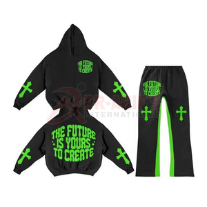 Chándal unisex de algodón 100% de peso pesado, sudadera con logotipo personalizado para Jogger Essentials, Sudadera con capucha, unisex de alta calidad - Product Image 4