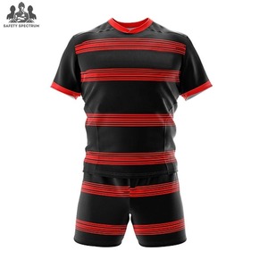 Uniformes de Rugby Personalizados para Hombre, Transpirables, de Secado Rápido, Ecológicos, de Alta Calidad, 100% Poliéster, Colores y Logotipo Personalizables - Product Image 1