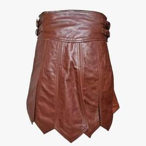 Kilts traditionnels en cuir véritable pour hommes Kilts écossais personnalisés pour hommes Kilts en cuir véritable en multicolore - Product Image 6
