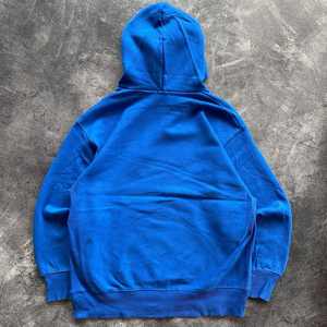 350Gsm Haute Qualité Bleu Royal Plain Heavyweight Oversized Hoodie 80% coton 20% polyester Logo Personnalisé Plus La Taille Hommes Hoodies - Product Image 4