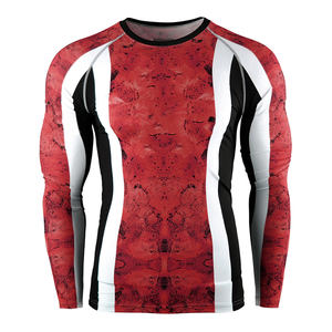 Séchage rapide hommes Compression Rash Guard à manches longues Fitness chemise entraînement de gymnastique sublimé MMA vêtements de sport pour hommes - Product Image 3