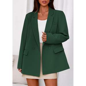 Traje de Etiqueta de 3 Piezas para Hombre, Estilo Esmoquin, Doble Botonadura, Antiarrugas, Lino/Algodón, Chaqueta de Manga Larga con Solapa y Bolsillos, Blazers para Otoño - Product Image 5