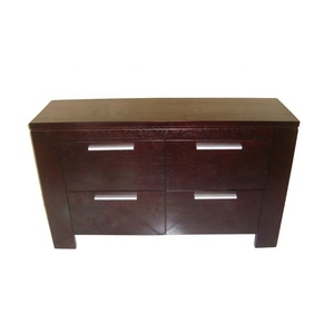 Armoire de salon en teck massif, commode en bois, table de chevet moderne pour ensembles de meubles de chambre minimalistes - Product Image 3