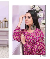Haute qualité respirant lin dames Salwar Kameez robe-Style pakistanais modeste droite confortable solide vêtements pour femmes