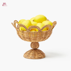 Restaurantware Natural Rattan Shell <b>Bowls</b> Wood <b>Bowls</b> with <b>Ceramic</b> for Parties or Catering Made in Vietnam - Product Image 6