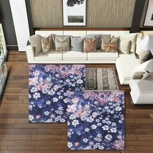 Shufu Moderne Élégant Imprimé Flanelle Tapis Confortable Élégant Intérieur De La Maison Antidérapant TPR Support Lavable Conception En Polyester - Product Image 1
