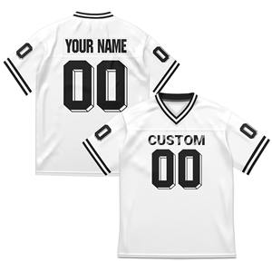 เครื่องแบบกีฬาเสื้อฟุตบอลระบายอากาศแขนสั้นพิมพ์ลายตัวอักษรขนาดใหญ่ - Product Image 5