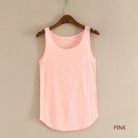 Camiseta sin mangas de algodón y fibra de bambú para mujer, talla grande, holgada, transpirable, de 180 g, ideal para el verano, informal.